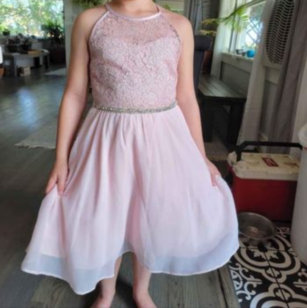 Pink flowergirl or formal dresses